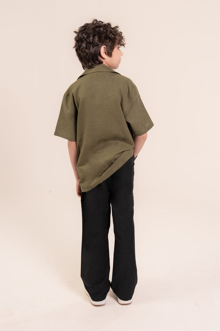 Black Linen Trouser
