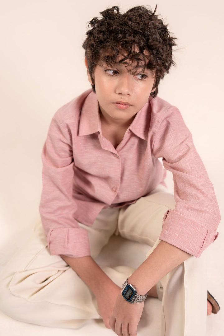 Pink Linen Shirt