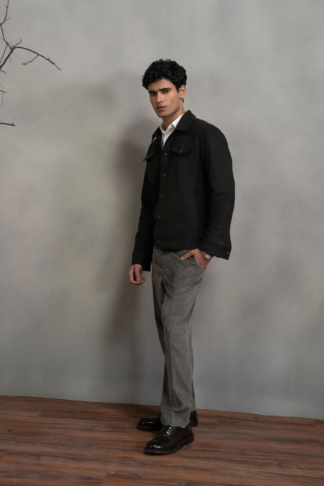 Brown Suede Trucket Jacket