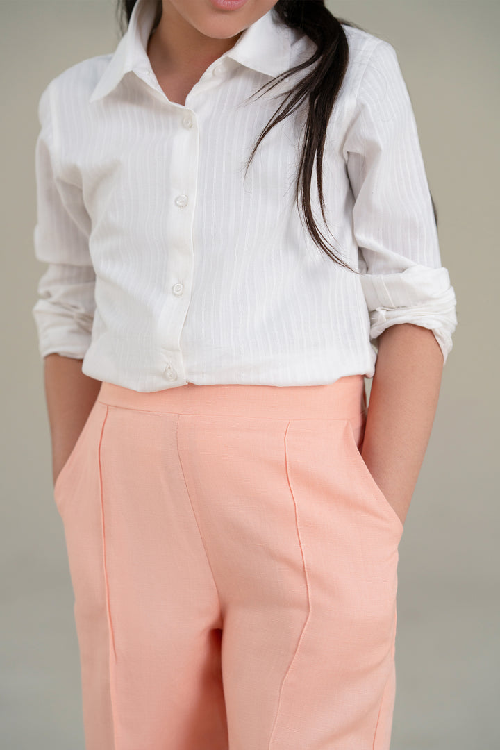 Peach Wide Leg trouser