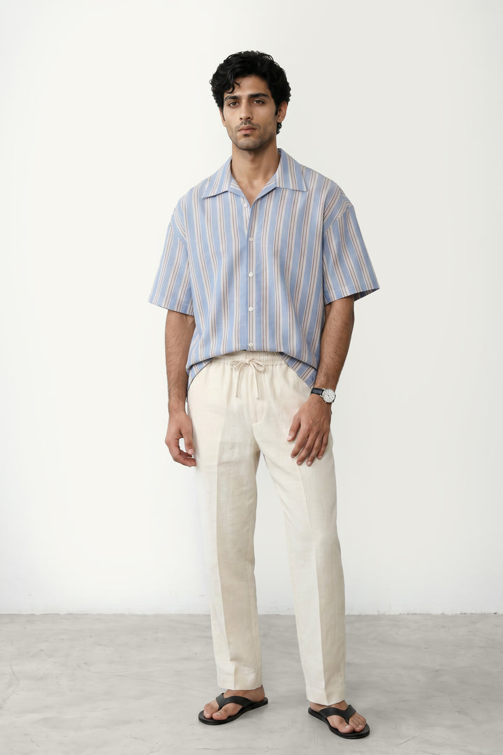 Sky Blue Striped Shirt