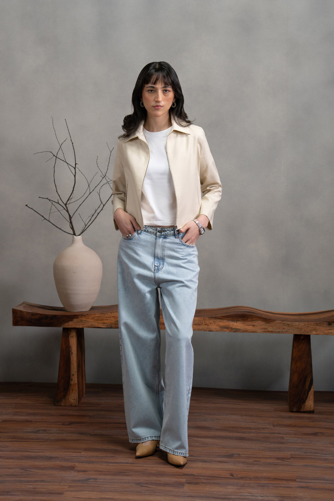 Offwhite Linen Jacket