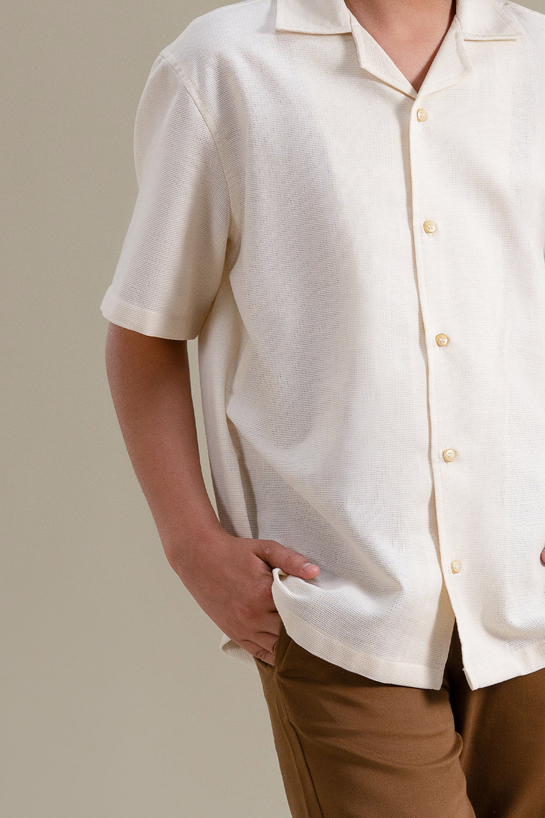 Offwhite Self Textured Shirt