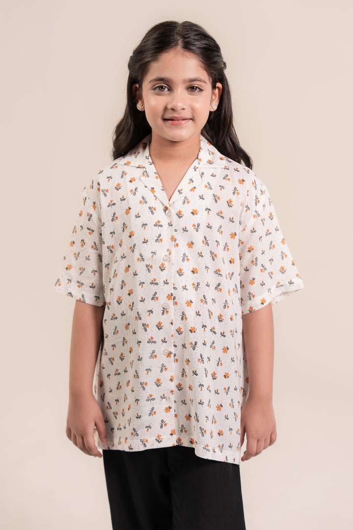 Offwhite Printed Resort Shirt