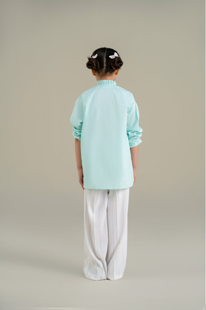 Ice Blue Blouse