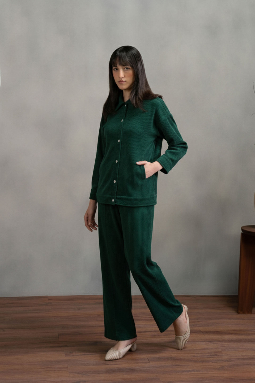 Emerald Green Corduroy Co-ord Set