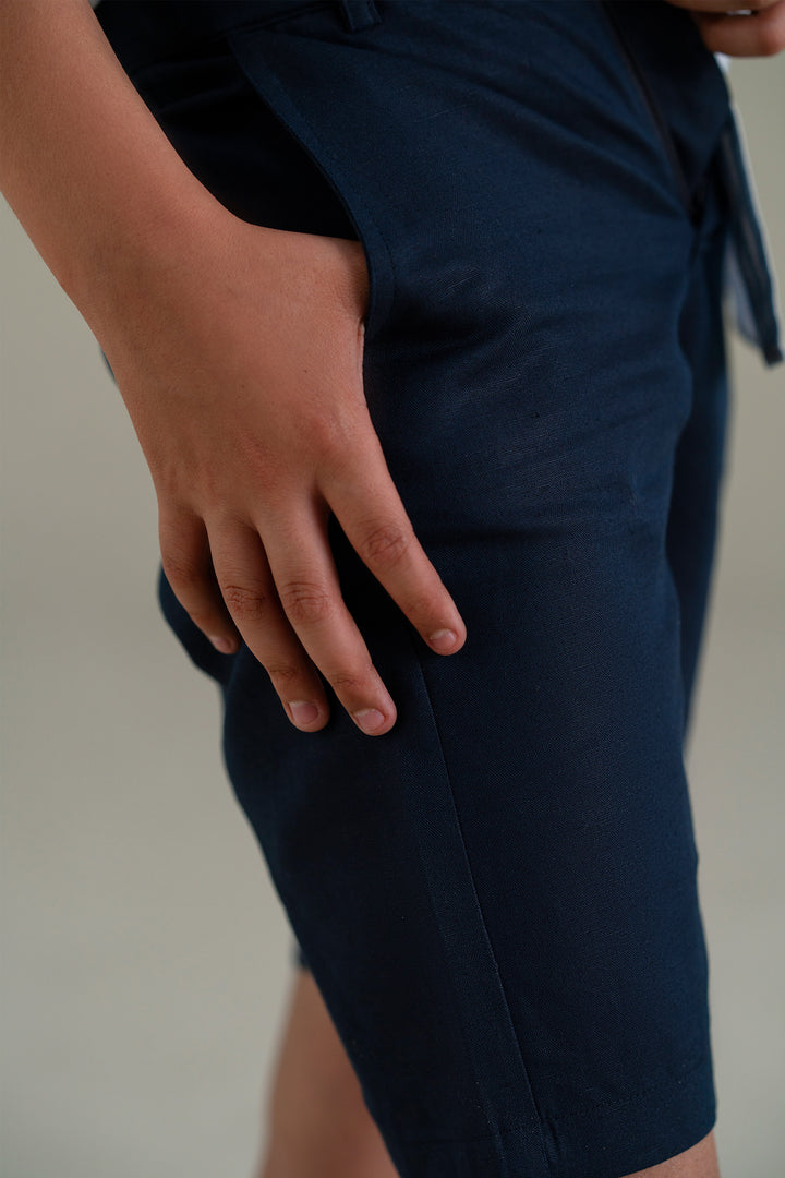 Navy Blue Bermuda Shorts