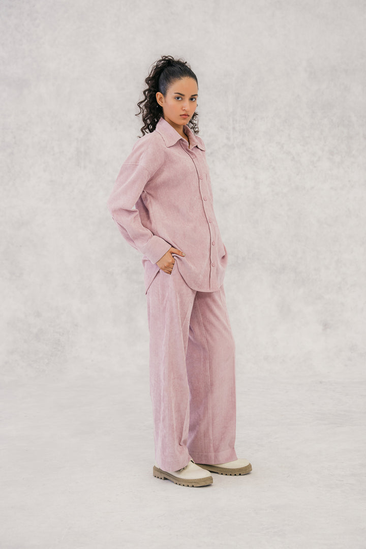 Pink Corduroy Coordinating Set