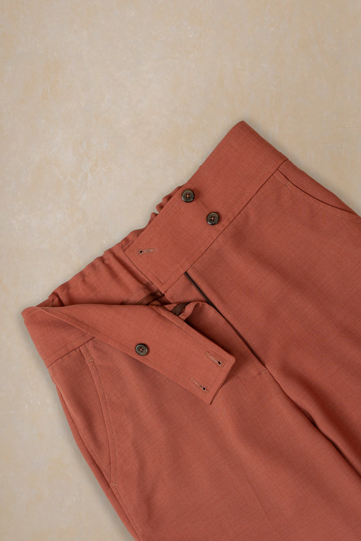 Peach Wide Leg Trouser