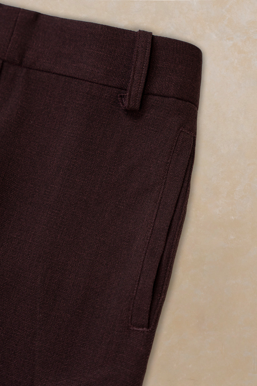 Chocolate Brown Straight Fit Trouser