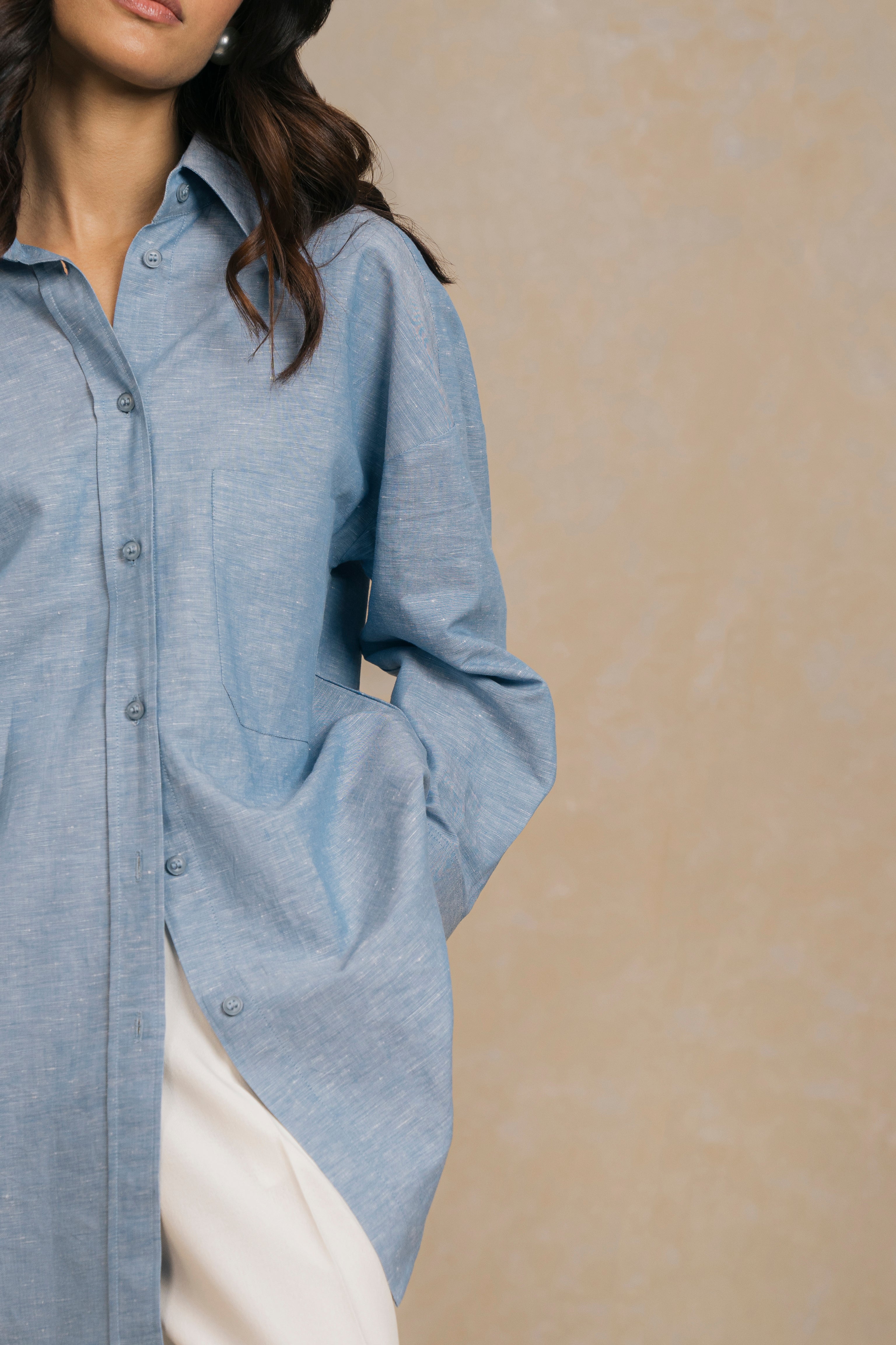 Linen shirt for women