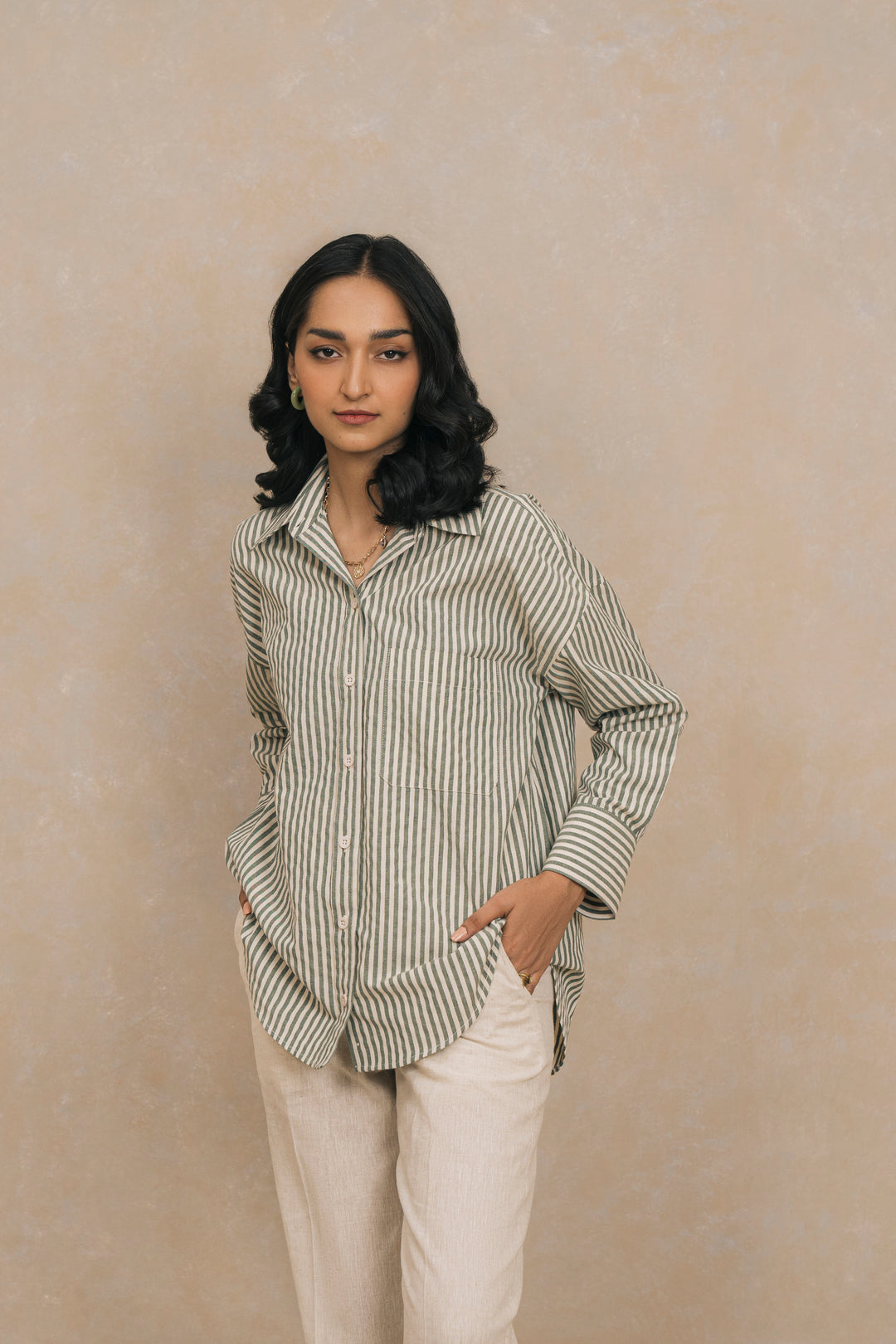 Striped Oxford Shirt for women