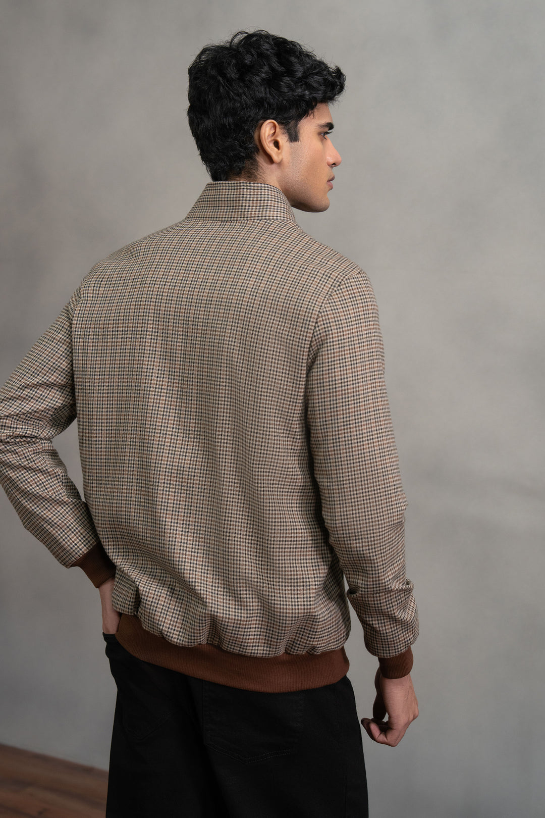 Brown Multi Check Jacket