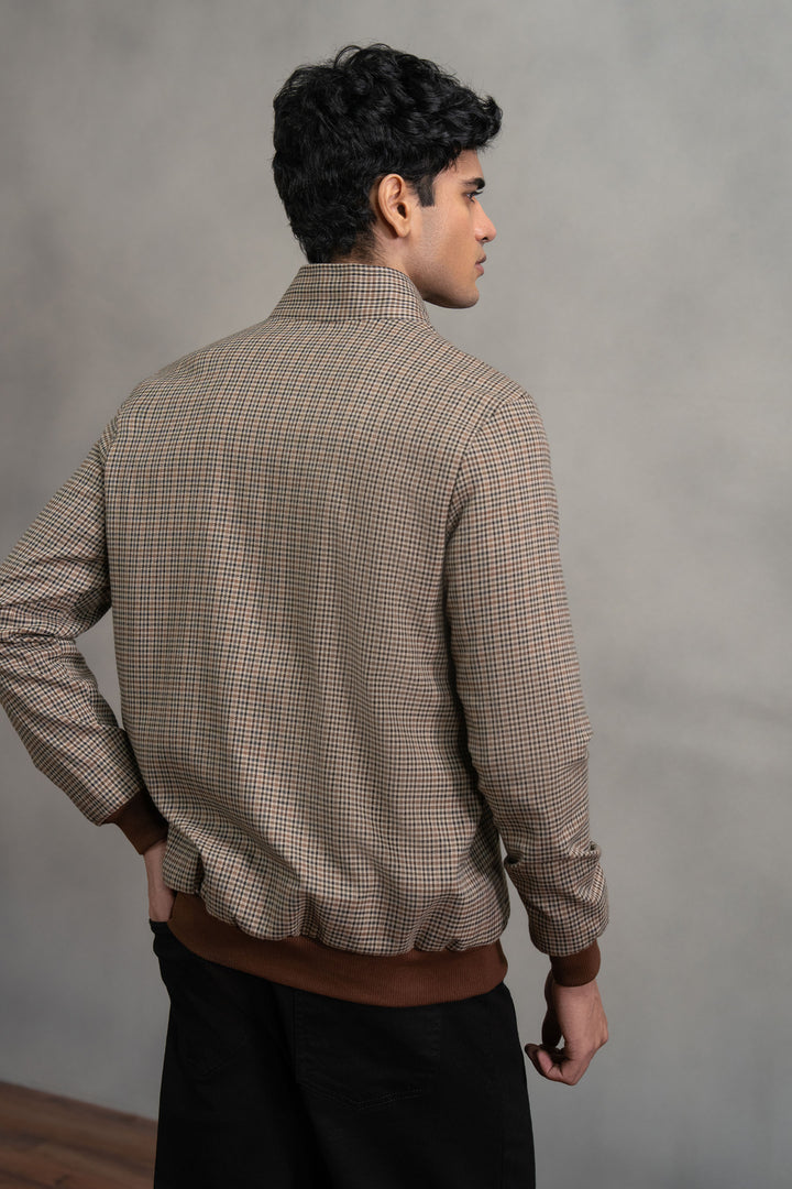 Brown Multi Check Jacket