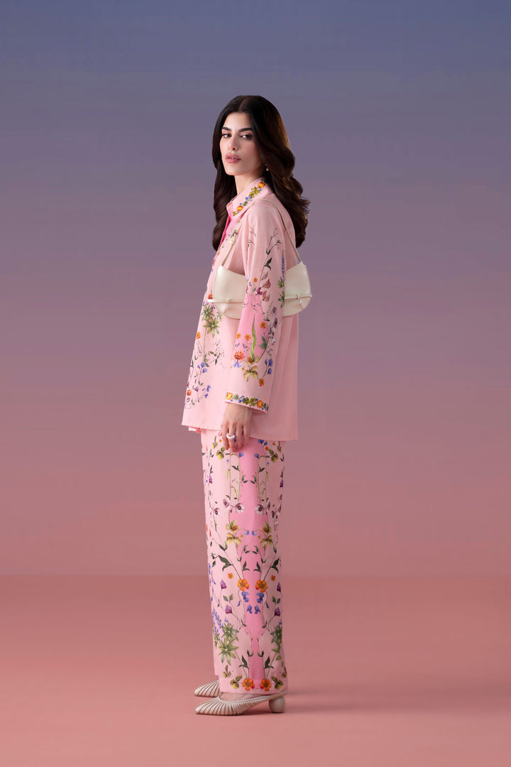 Light Pink Embroidered Co-Ord