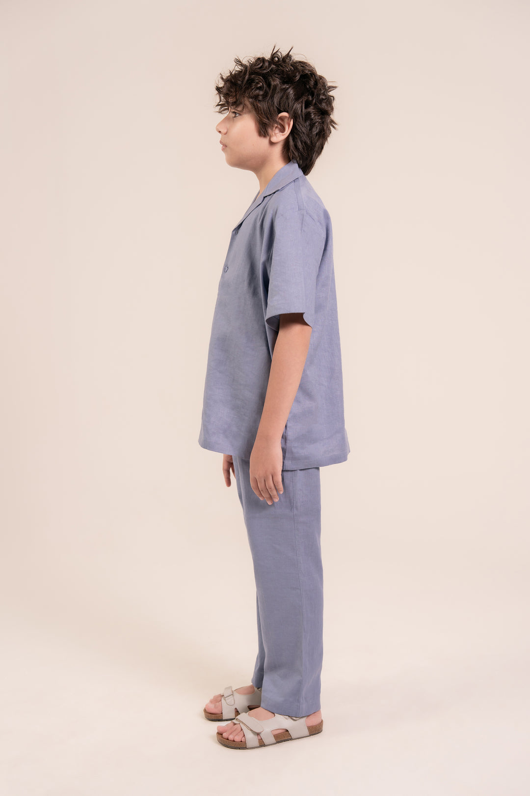 Sky Blue Linen Co-ord Set