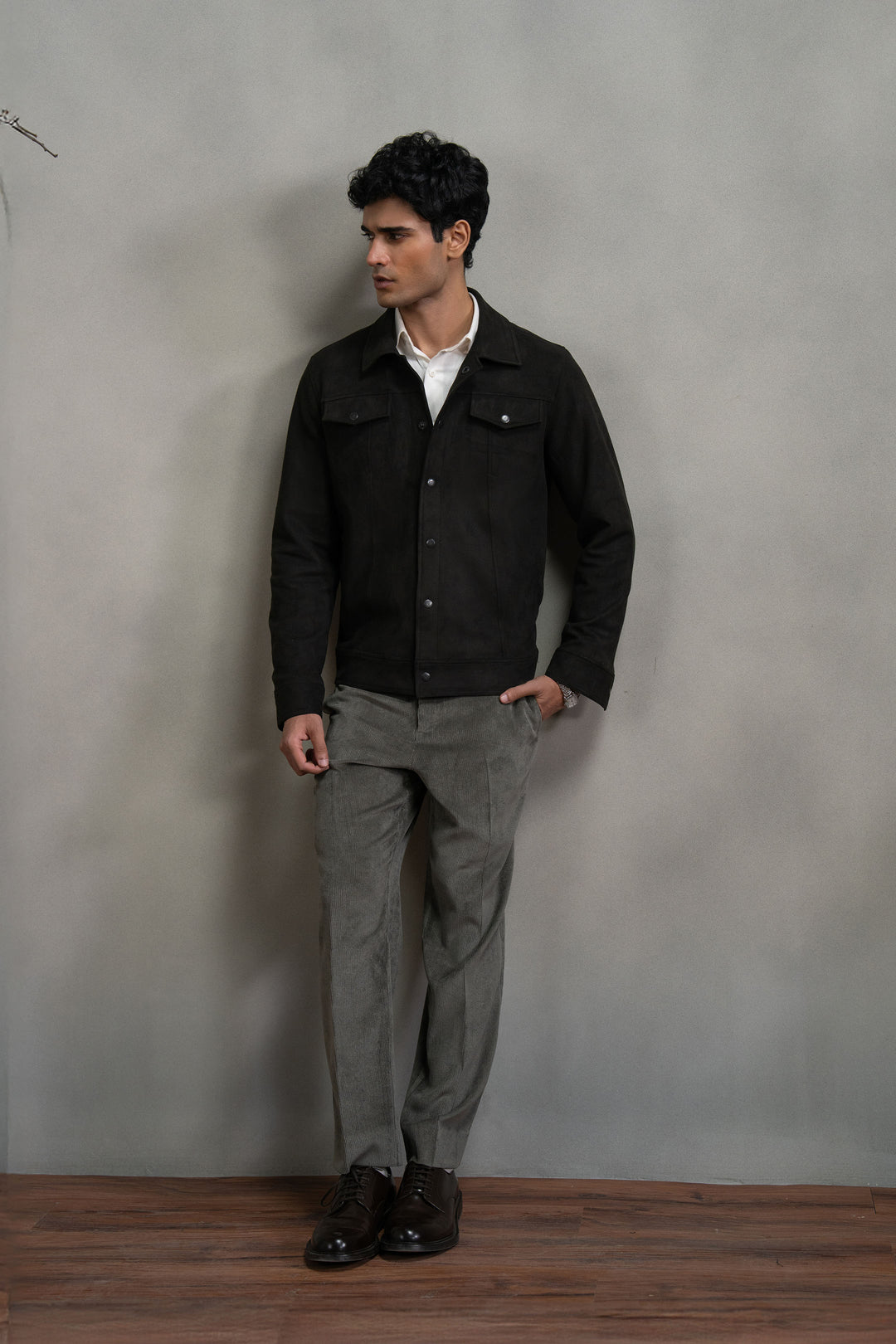 Brown Suede Trucket Jacket