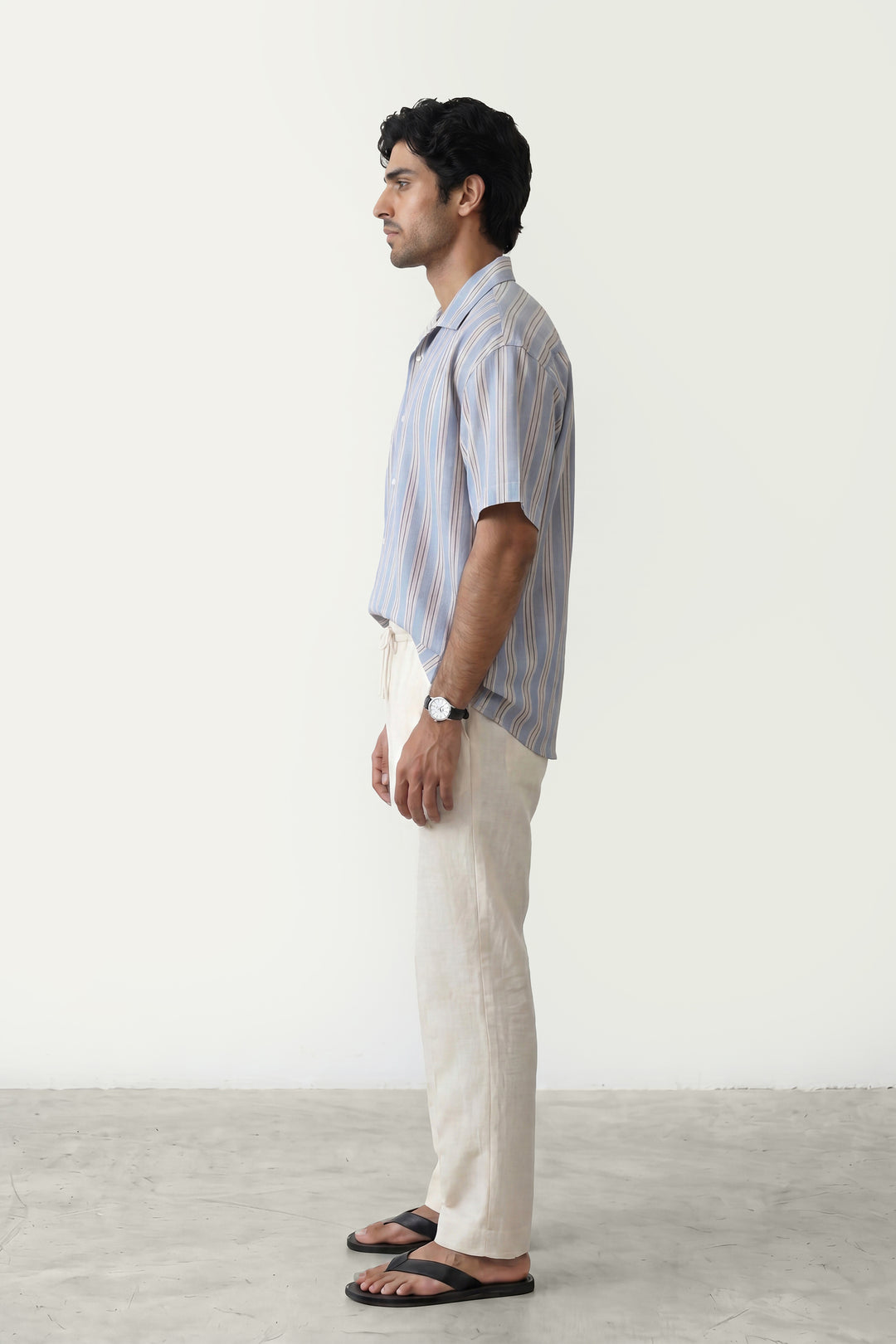 Sky Blue Striped Shirt
