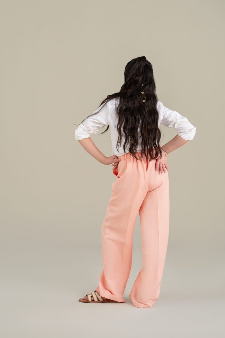 Peach Wide Leg trouser