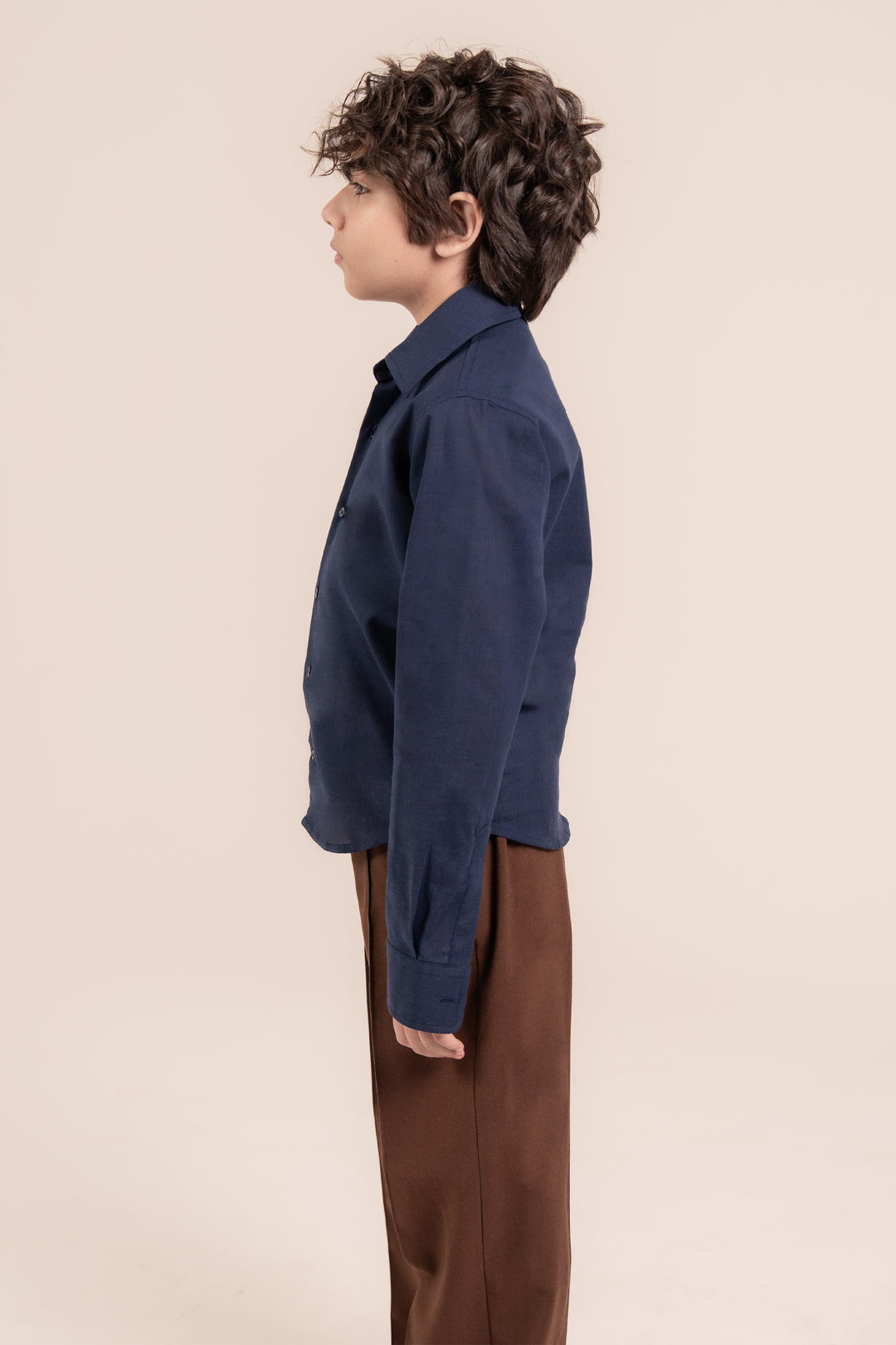 Navy Linen Shirt