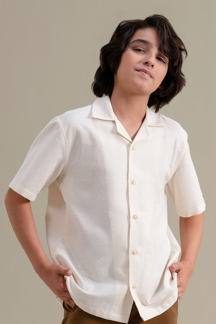 Offwhite Self Textured Shirt