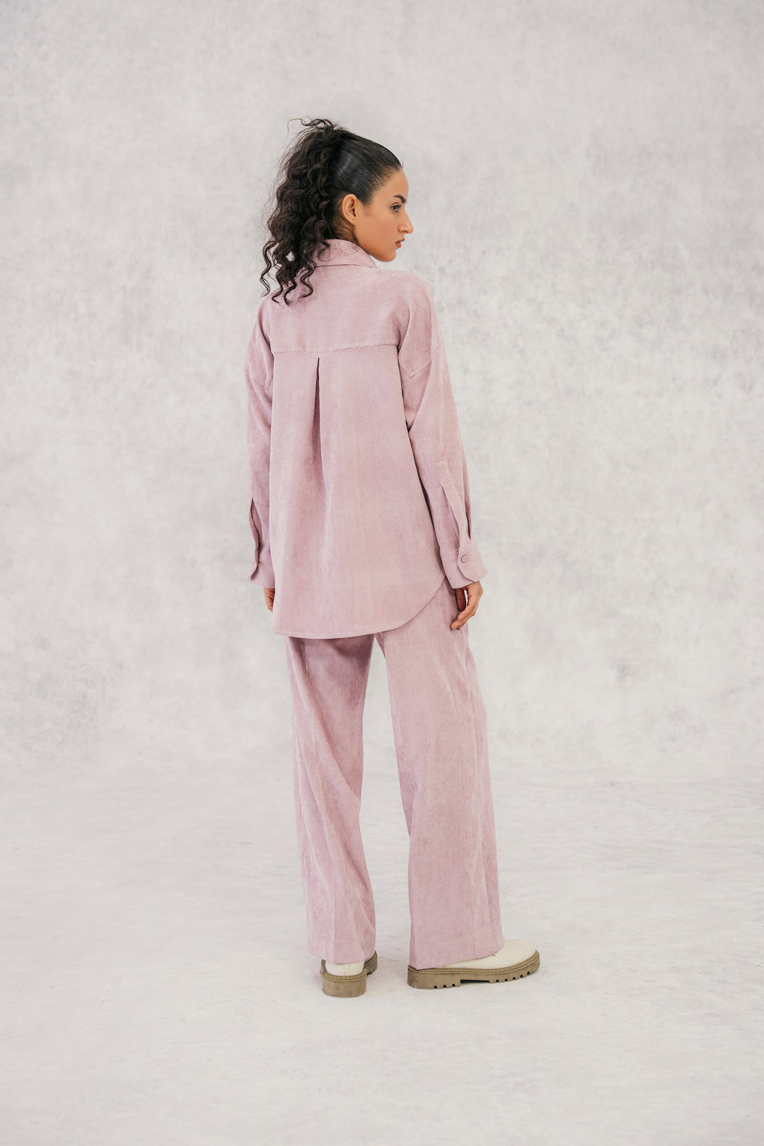 Pink Corduroy Coordinating Set