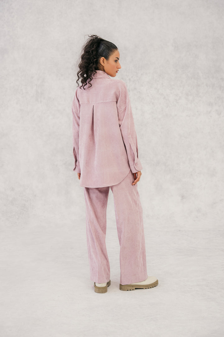 Pink Corduroy Coordinating Set