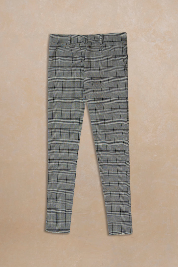 Black and White Slim Fit Trouser