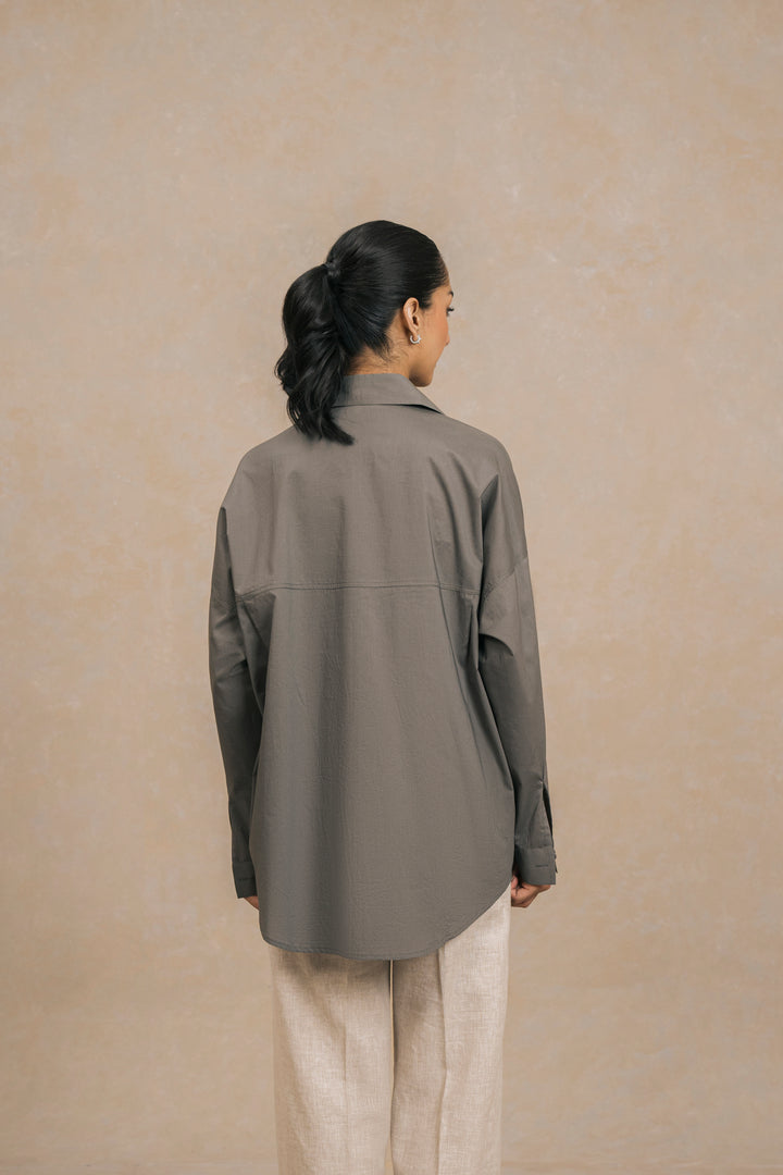 Women Cotton Shirt with Pockets
