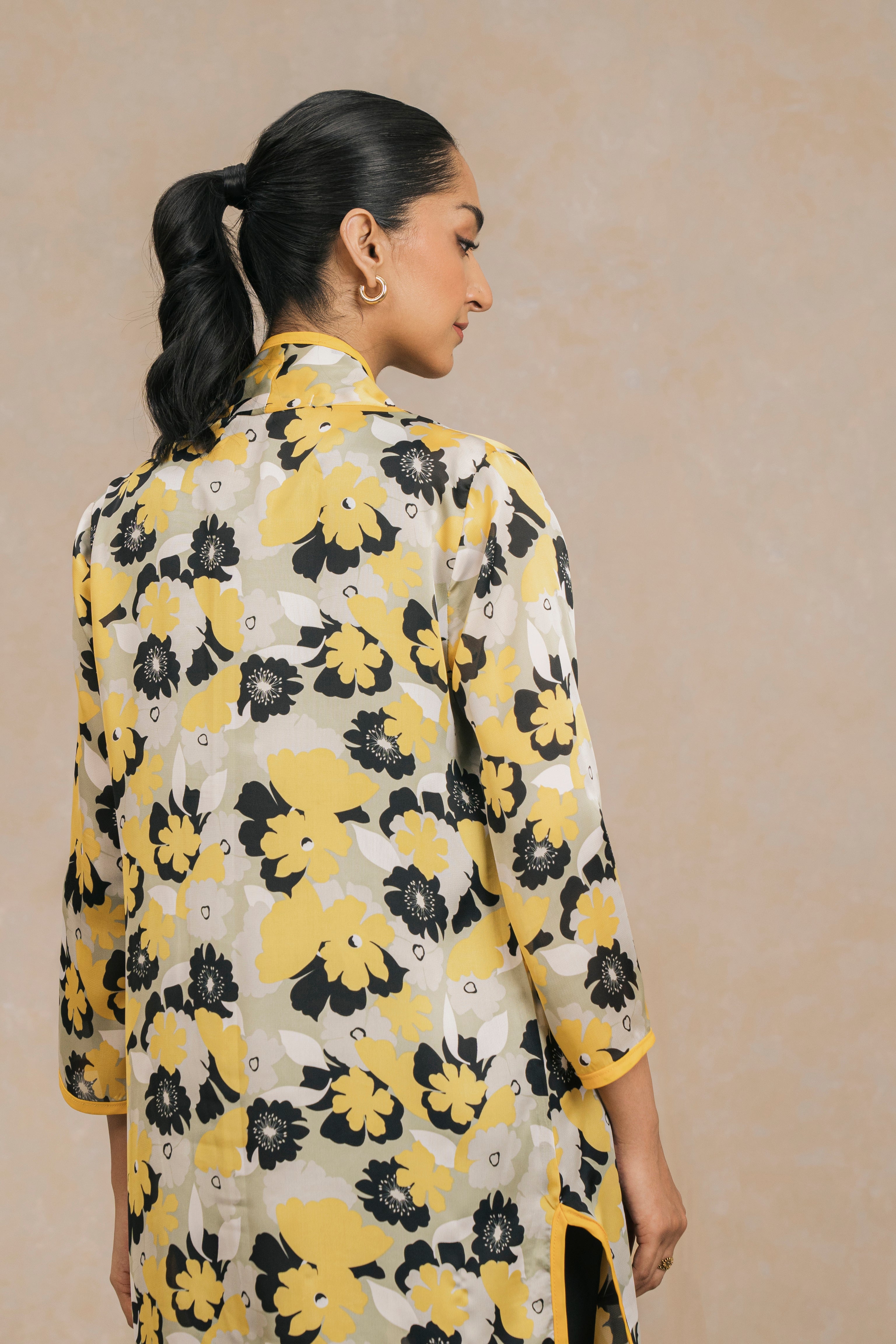 Printed Silk Shrug price 