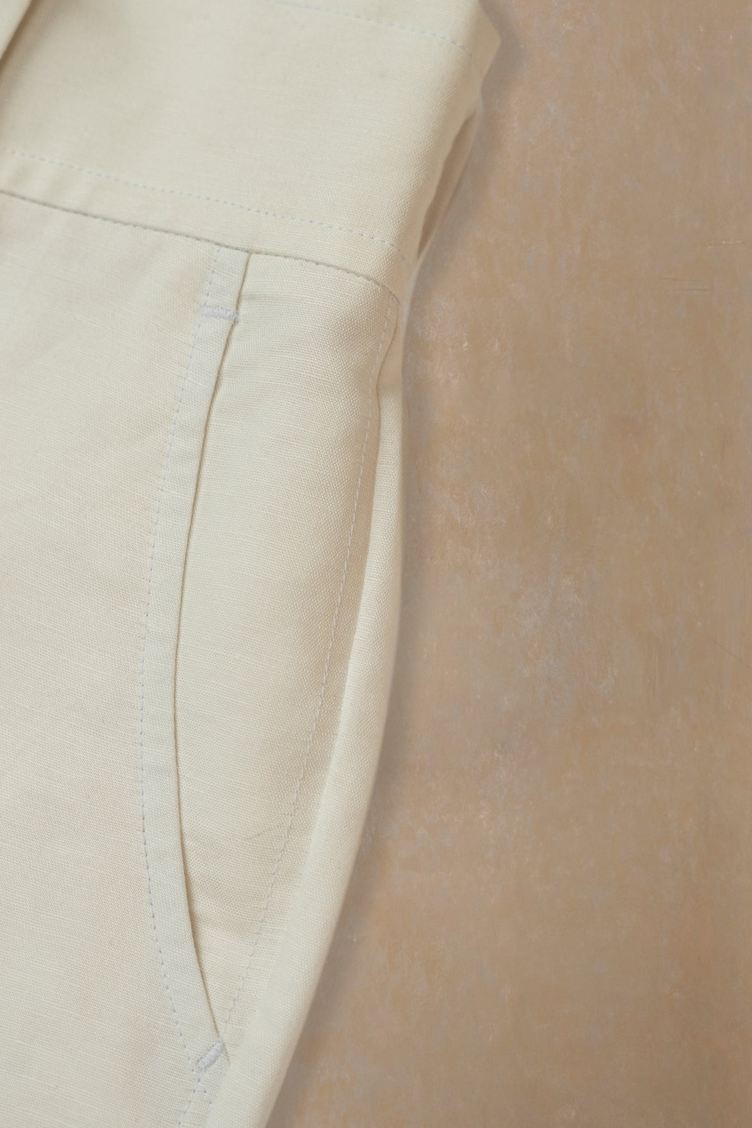 White Linen Wide Leg Trouser