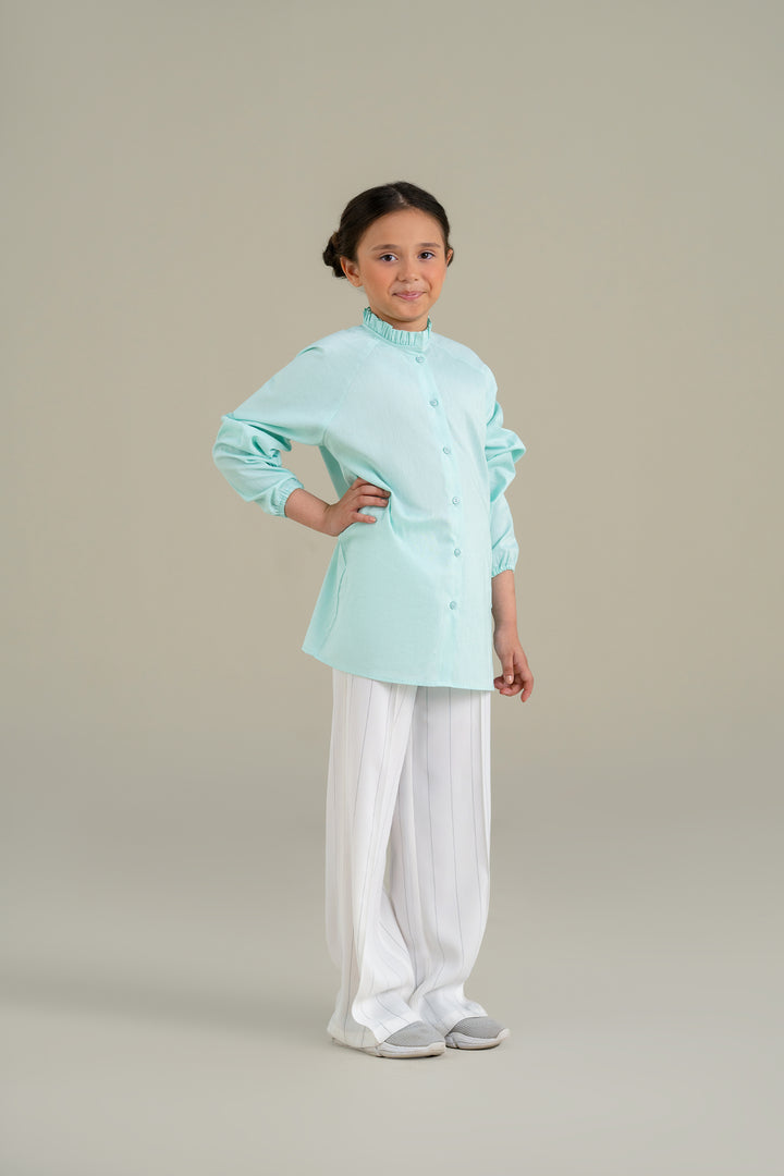 Ice Blue Blouse