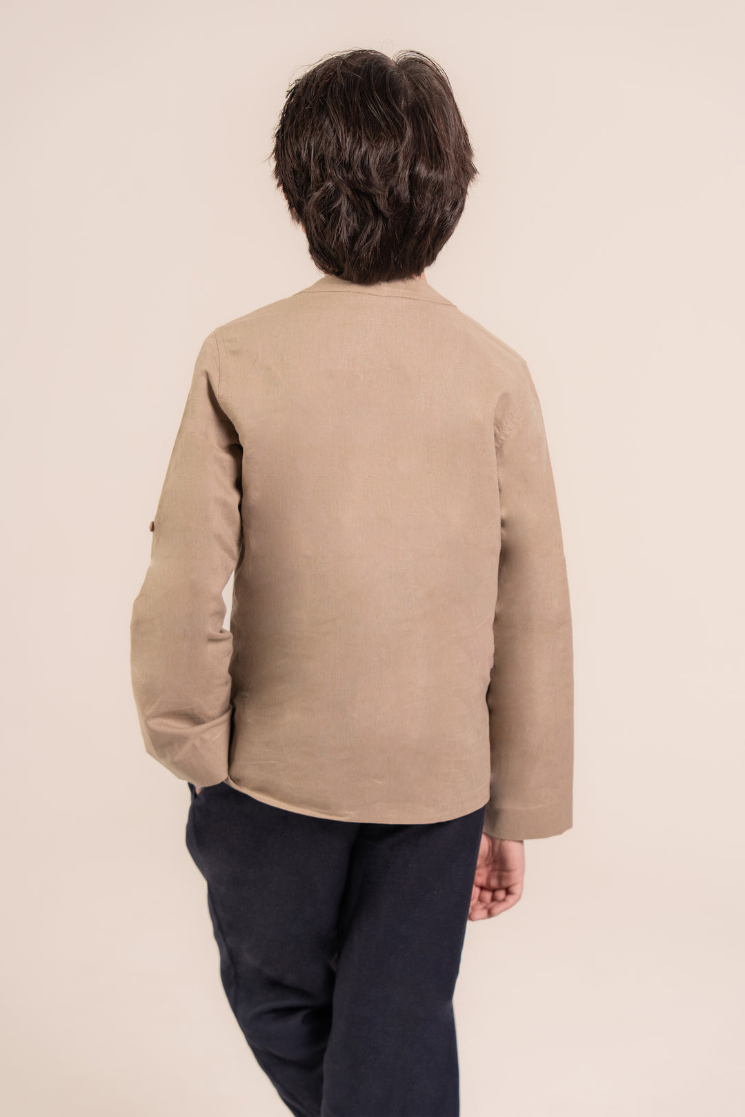 Beige Striped Shirt