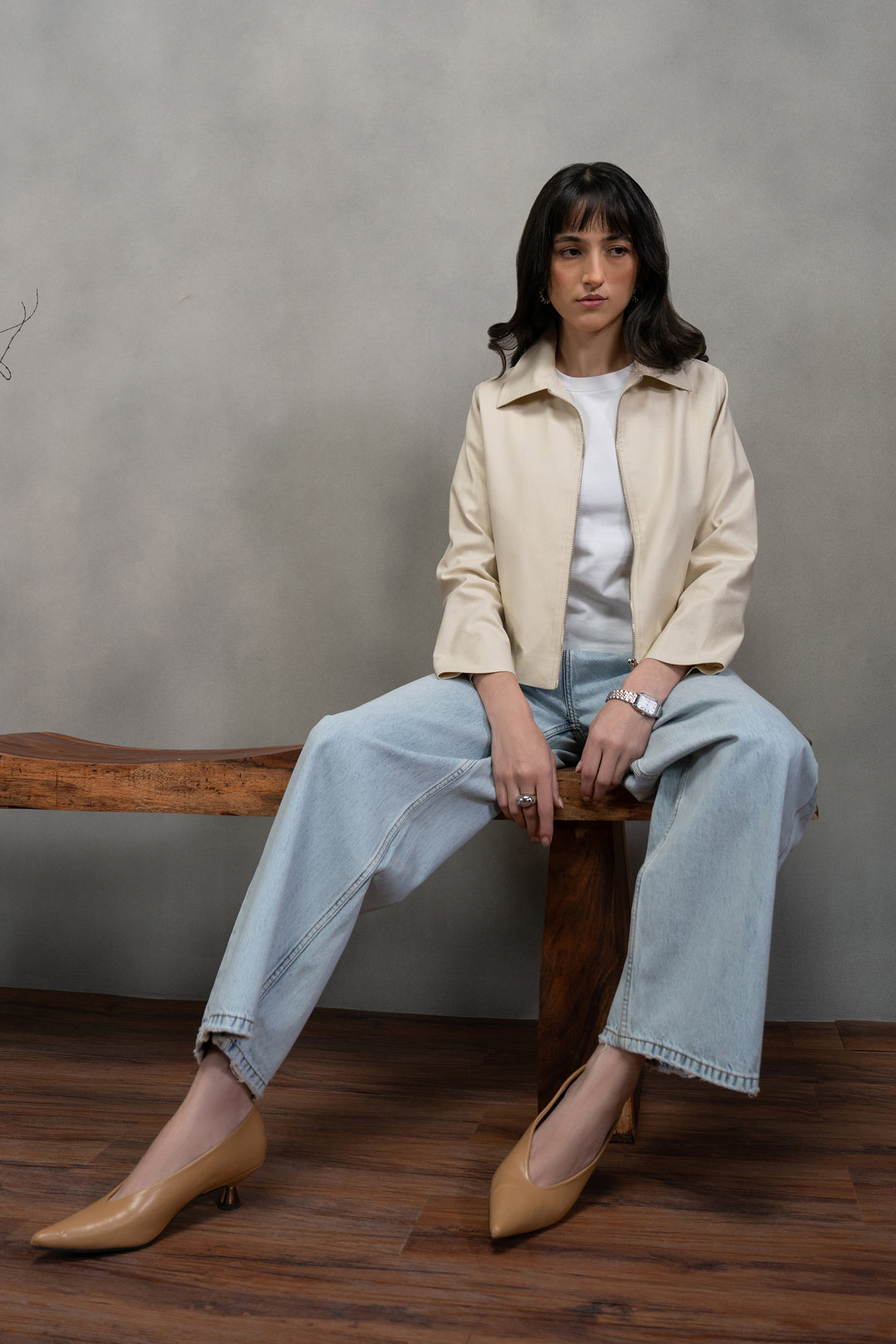 Offwhite Linen Jacket