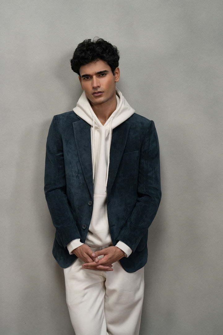 Navy Corduroy Blazer
