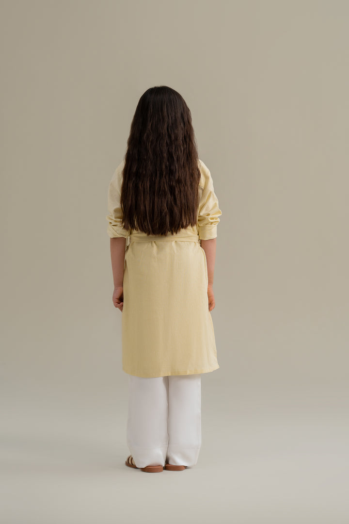 Yellow Safari Shirt Dress