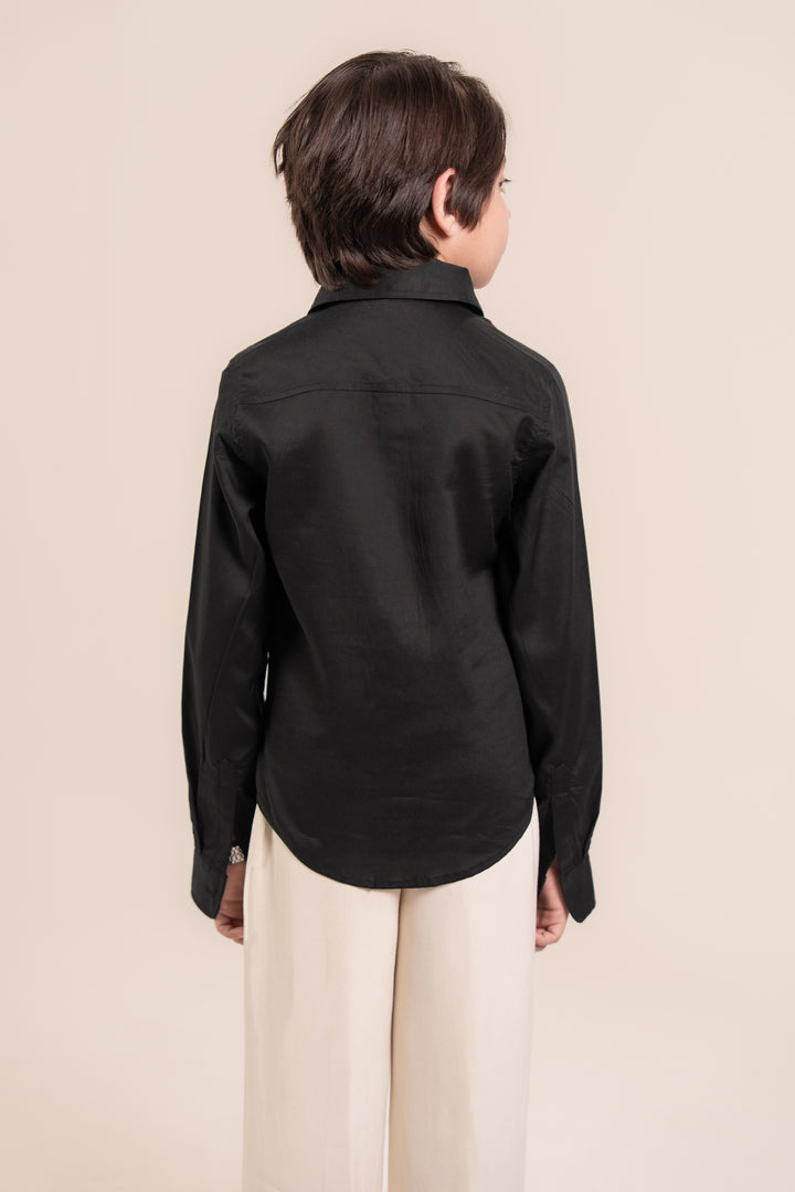 Black Cotton Shirt