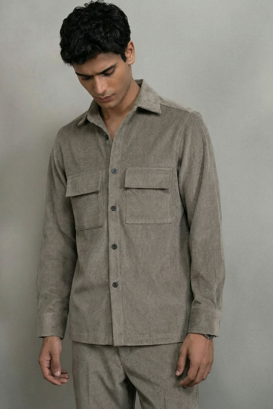 Olive Corduroy Co-ord Set