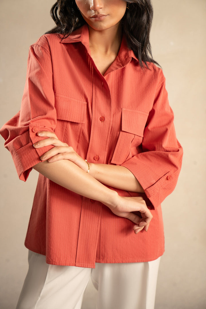 Terracotta Two Pocket Shirt