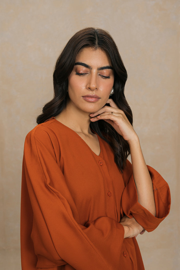 Orange long Shirt