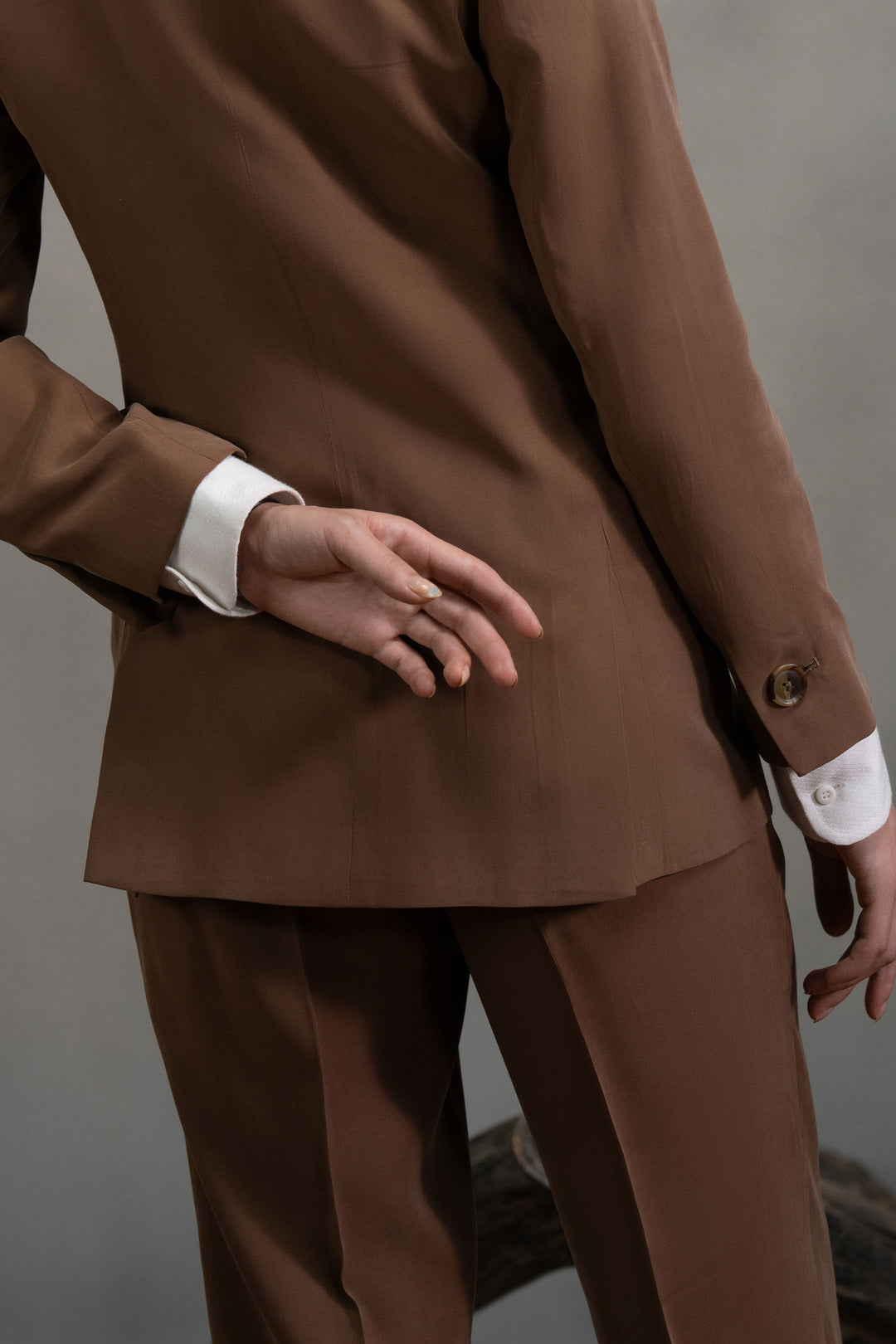 Brown Wide Leg Trouser