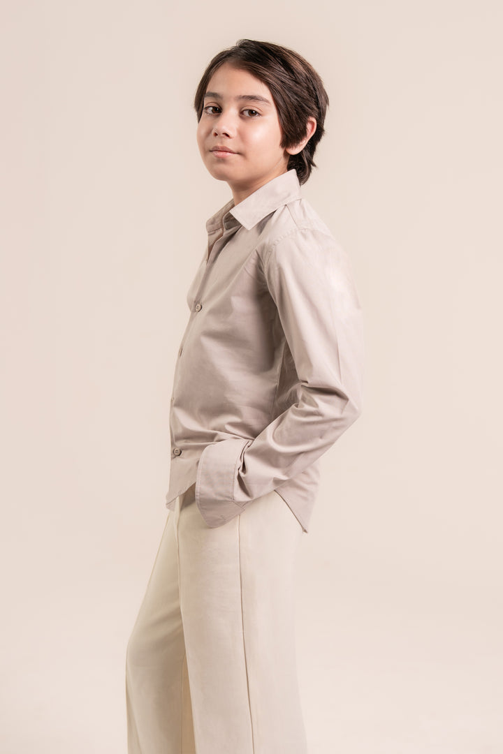 Stone Cotton Shirt