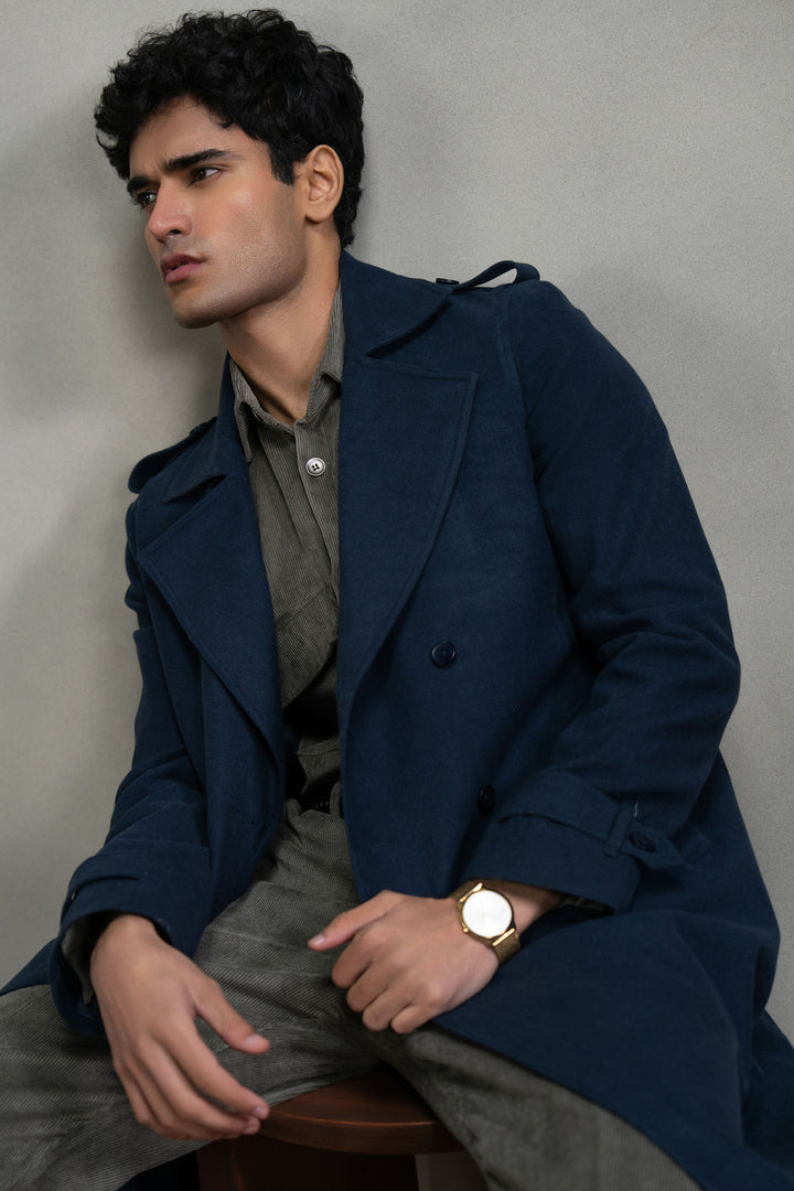 Navy Trench Coat
