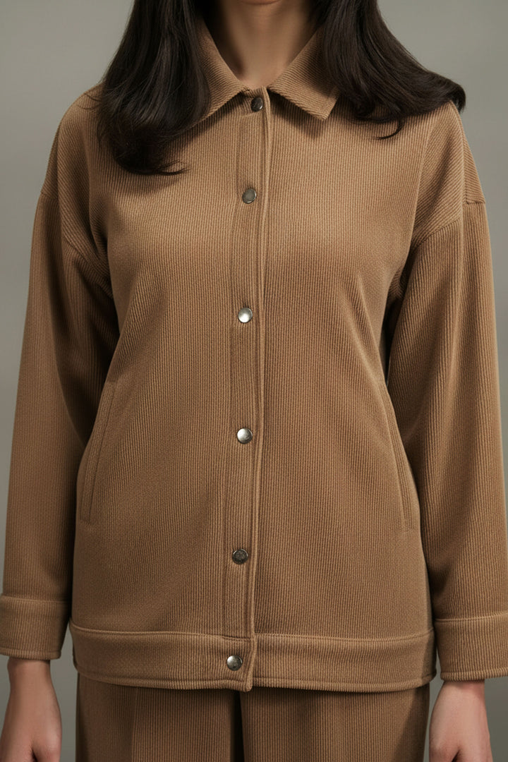 Camel Corduroy Co-ord Set