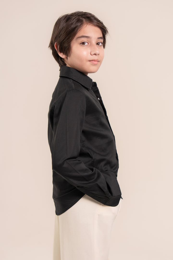 Black Cotton Shirt