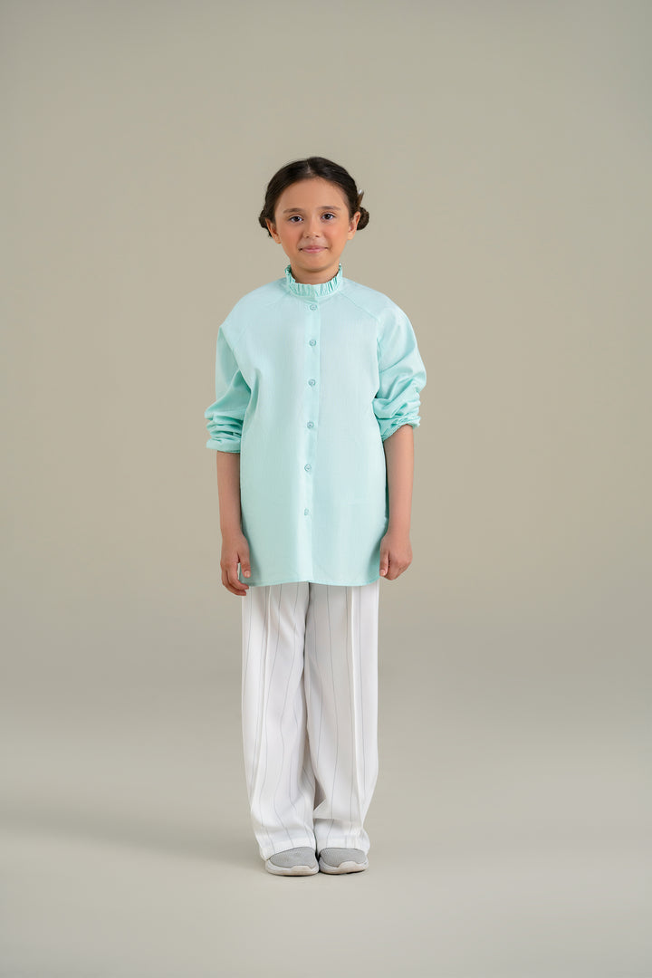 Ice Blue Blouse