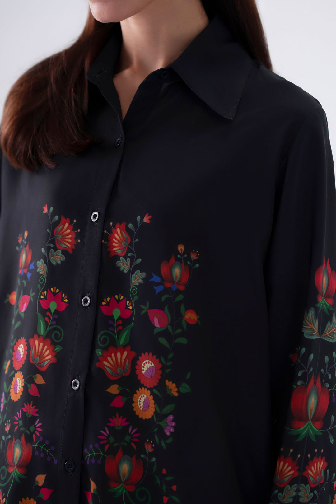Black Embroidered Co-Ord