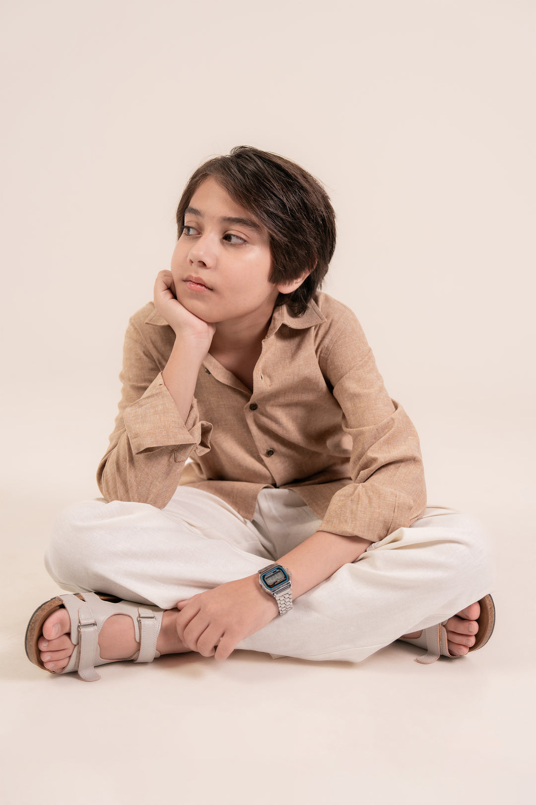 Light Brown  Linen Shirt