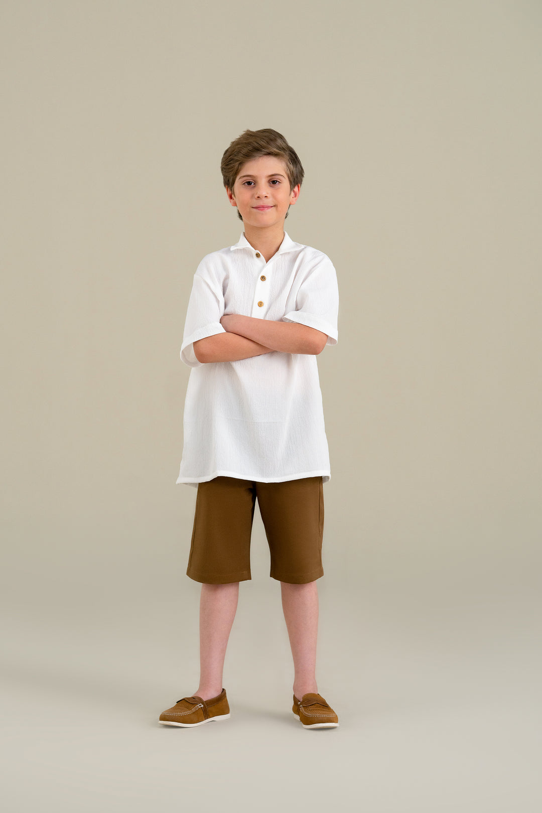 White Textured Shirt