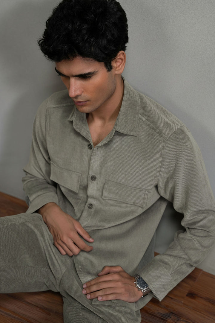 Olive Corduroy Co-ord Set